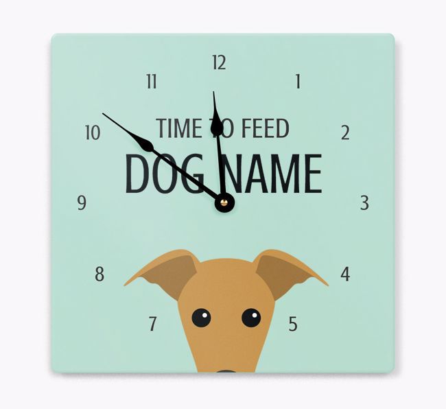 Time To Feed: Personalized {breedFullName} Wall Clock